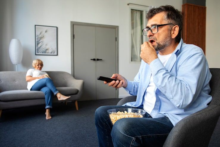 People watching live sports and news on premium IPTV service